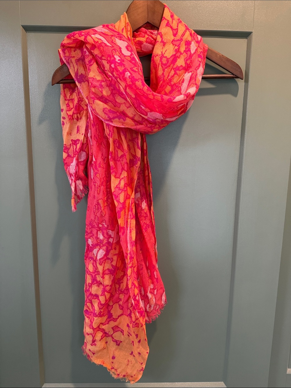 Vibrant Pink & Orange Women's Scarf